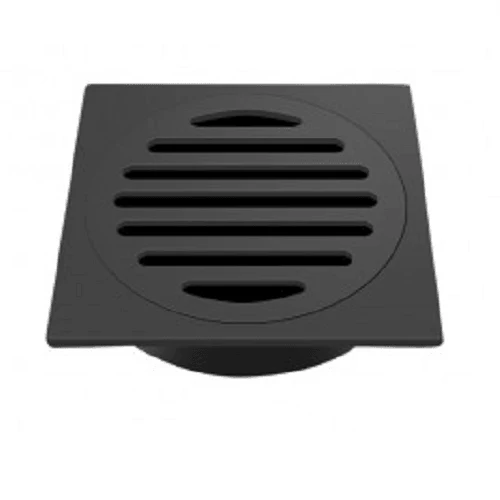 110 mm Slim Standard Square Black Floor Waste - Image 2
