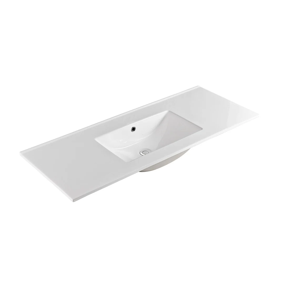 1200mm Ceramic Top with Overflow - No Tap Hole