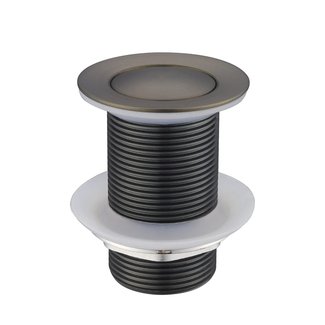 32mm Antique Brass Pop Up Non-Overflow Waste