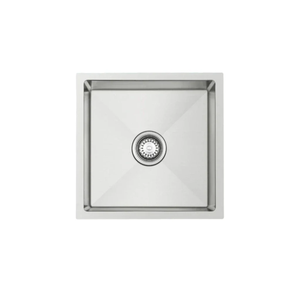 450 x 450 x 220mm Nano Glazed Brushed Stainless Steel Sink