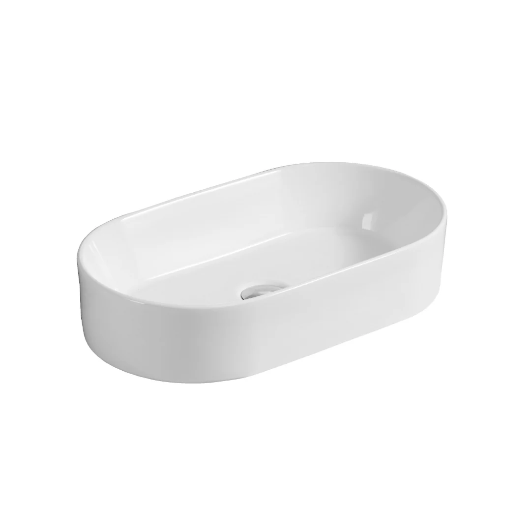 520mm Oval Gloss White Above Counter Basin
