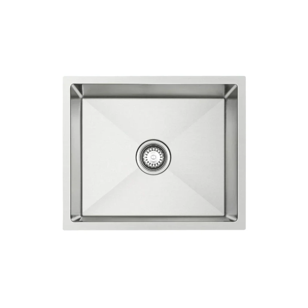 540 x 450 x 220mm Nano Glazed Brushed Stainless Steel Sink