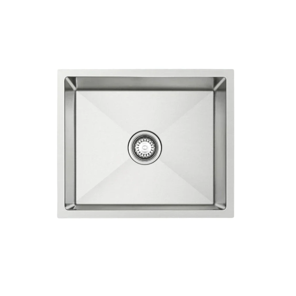 540 x 450 x 300mm Nano Glazed Brushed Stainless Steel Sink - Deep Bowl
