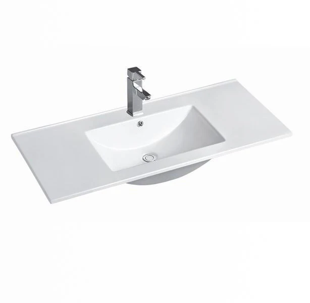 900mm Slimline Standard Ceramic Top with Overflow