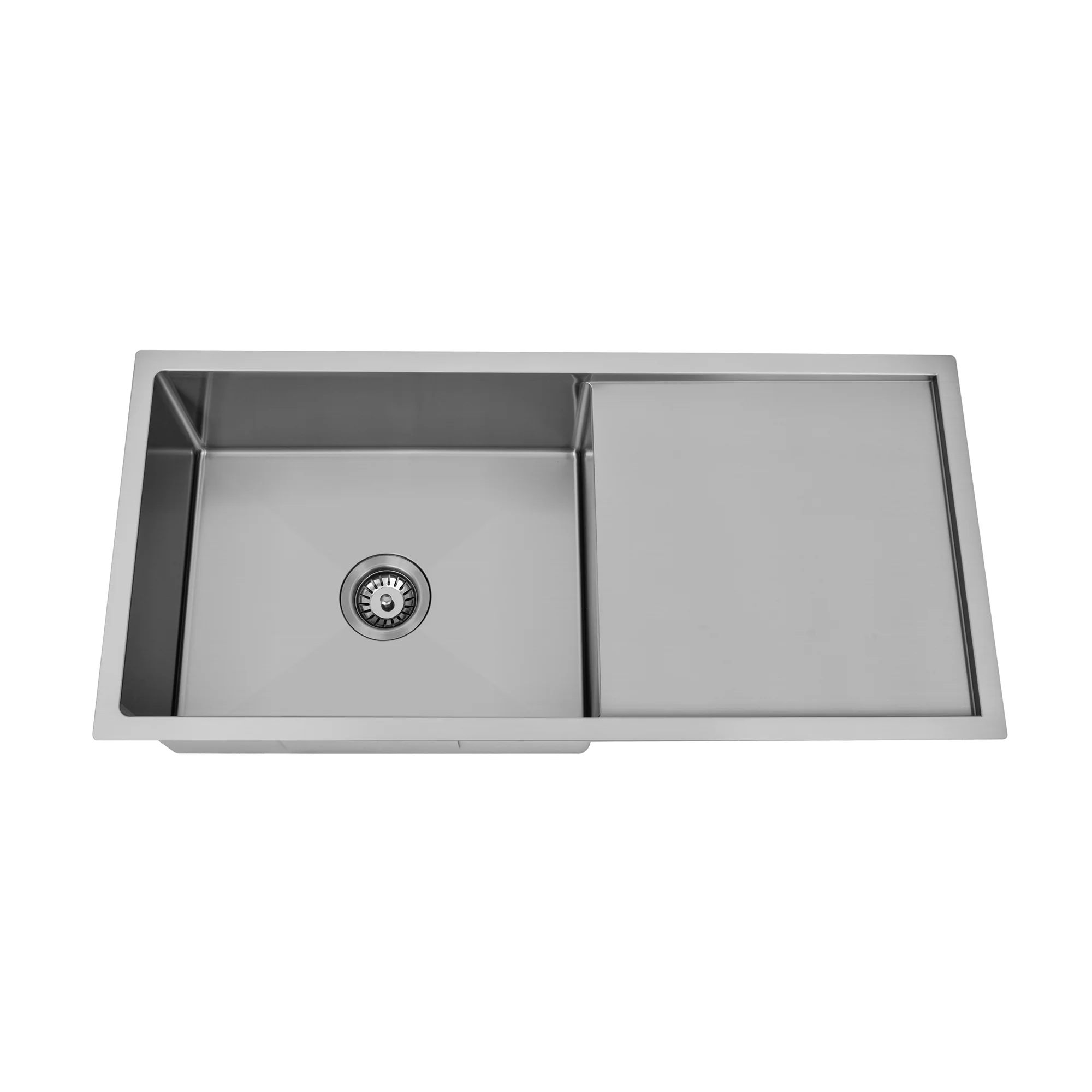 950 x 450 x 230mm Single Bowl Kitchen Sink With Drainer - Image 3