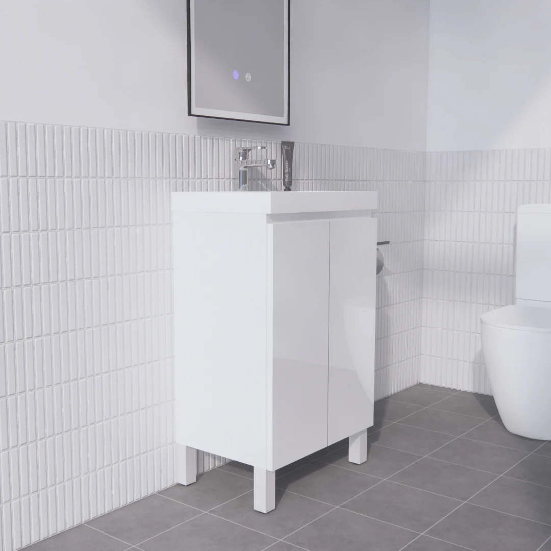 Absolute | 500mm Ensuite Narrow Vanity on Legs - Image 2