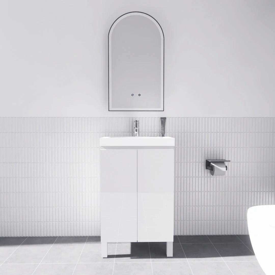 Absolute | 600mm Ensuite Narrow Vanity on Legs