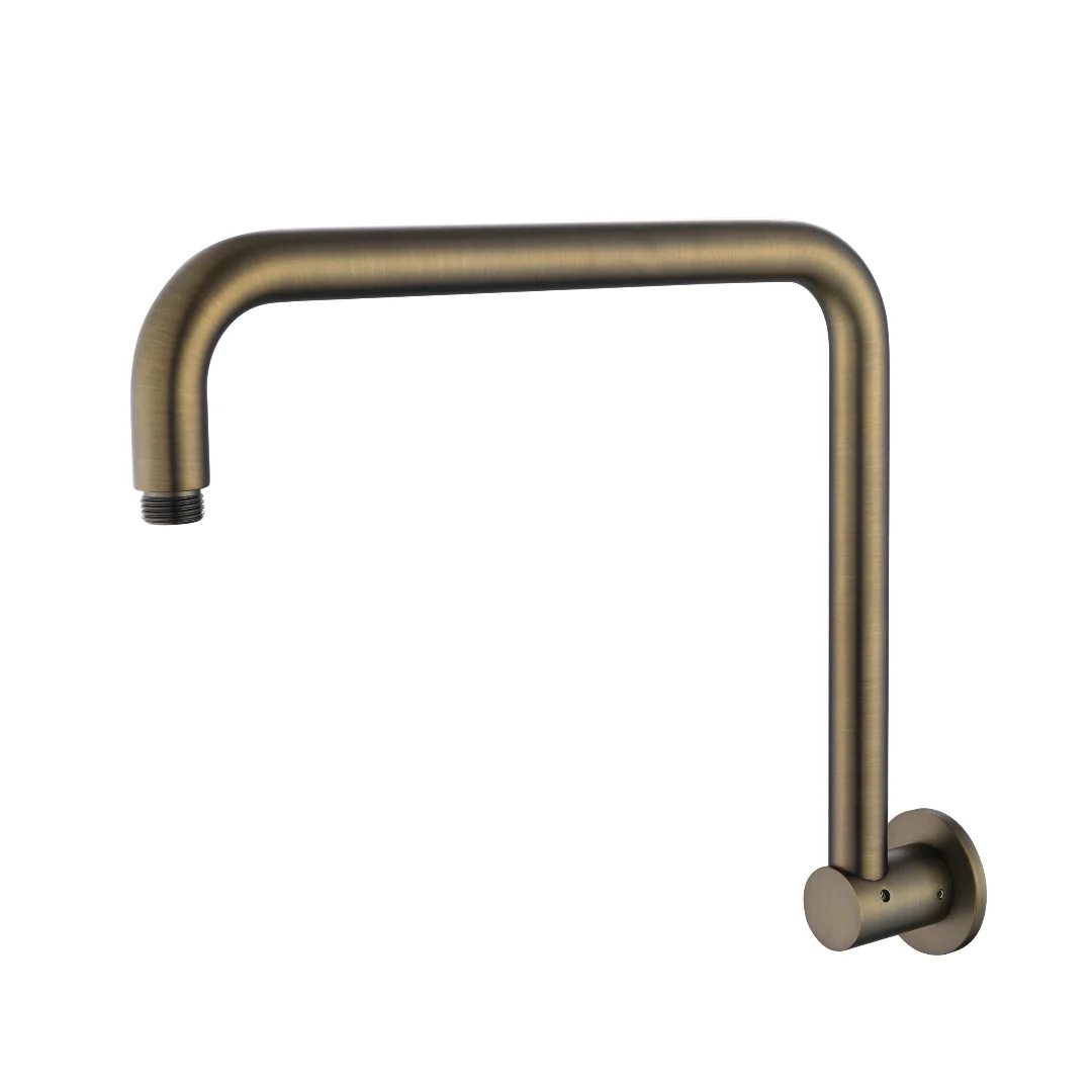 Antique Brass High Rise Shower Arm