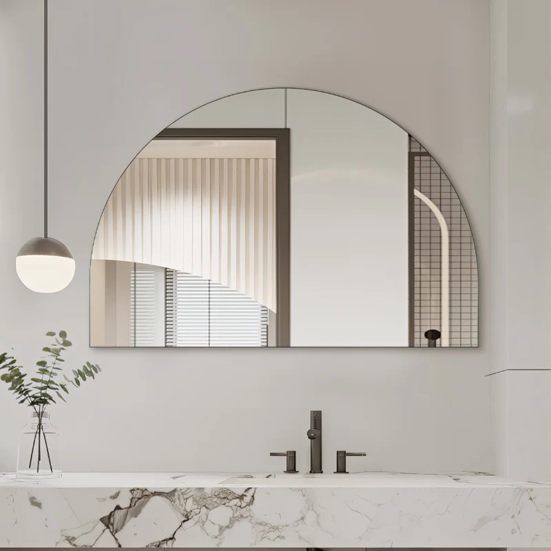 Arched 1200 x 800 Polished Edge Mirror - Image 4