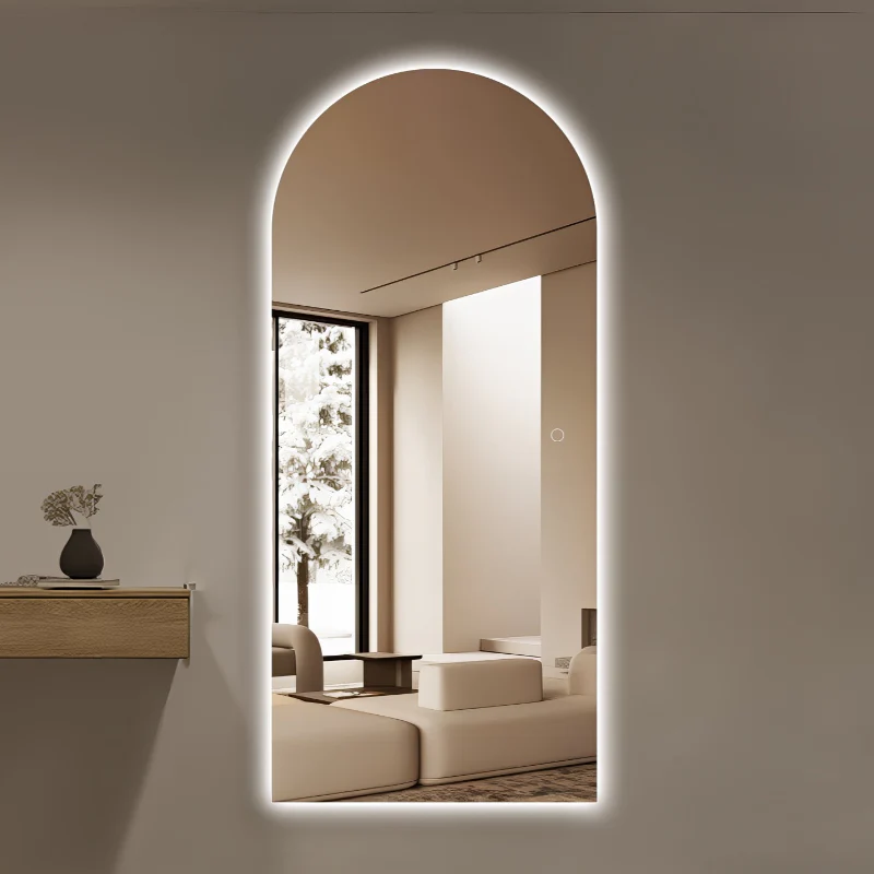 Arched 800 x 1800 LED Mirror - Three Light Temperatures - Image 4