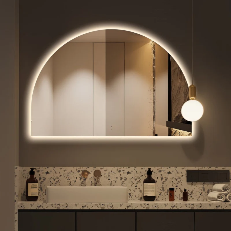 Arched Touchless 1200 x 800 LED Mirror - Three Light Temperatures