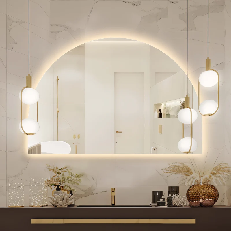 Arched Touchless 1500 x 1000 LED Mirror - Three Light Temperatures