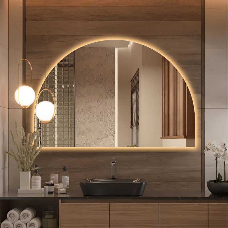 Arched Touchless 1500 x 1000 LED Mirror - Three Light Temperatures - Image 2
