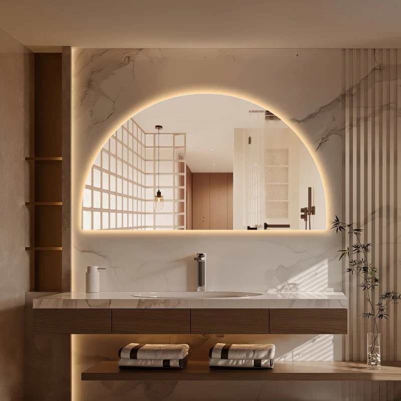 Arched Touchless 1800 x 1000 LED Mirror - Three Light Temperatures - Image 3