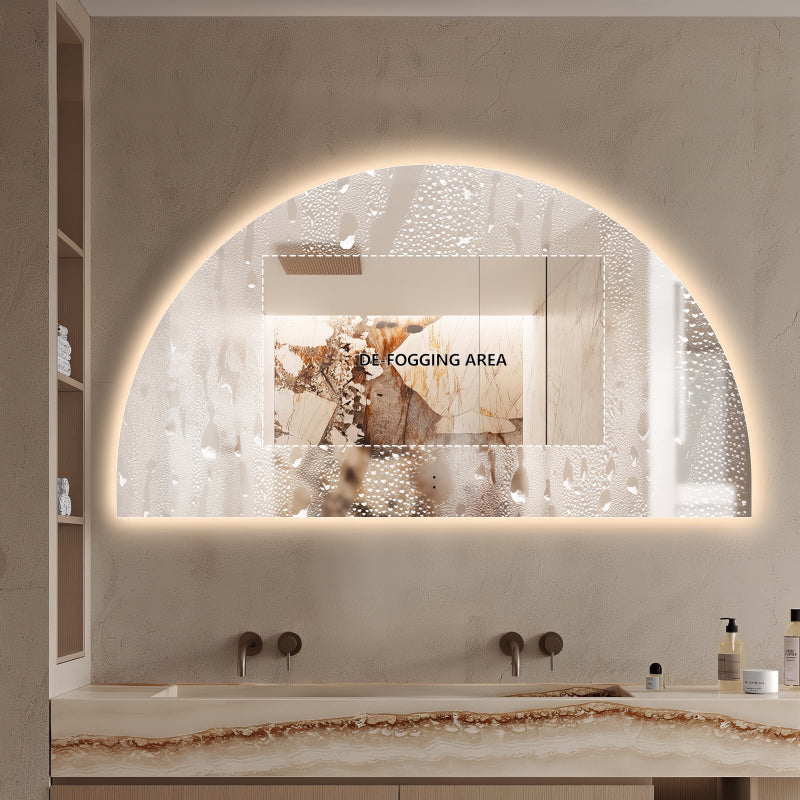 Arched Touchless 1800 x 1000 LED Mirror - Three Light Temperatures - Image 4