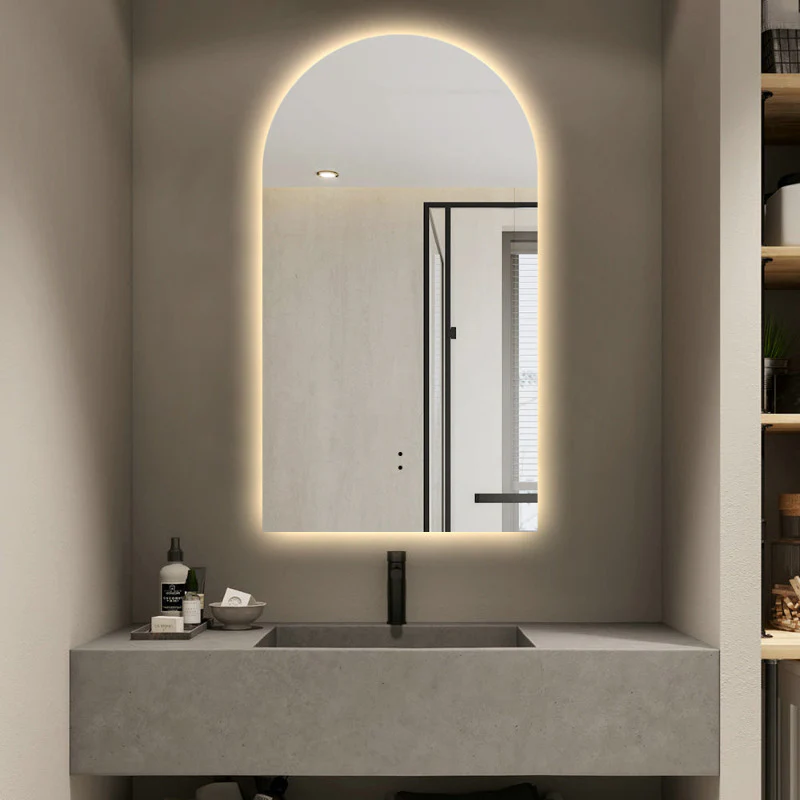 Arched Touchless 500 x 900 LED Mirror - Three Light Temperatures