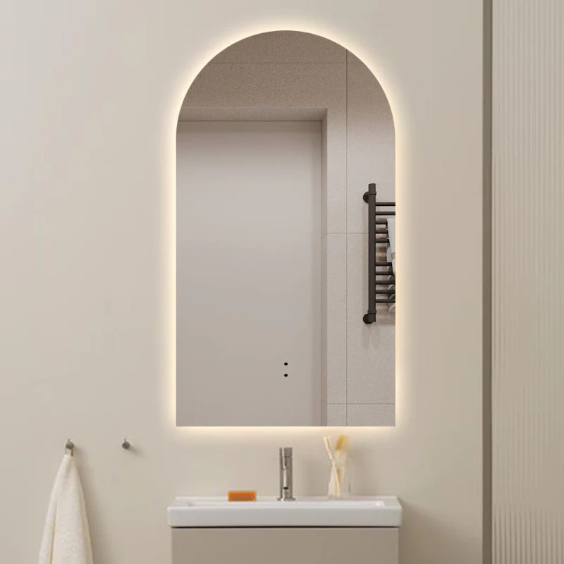 Arched Touchless 500 x 900 LED Mirror - Three Light Temperatures - Image 2