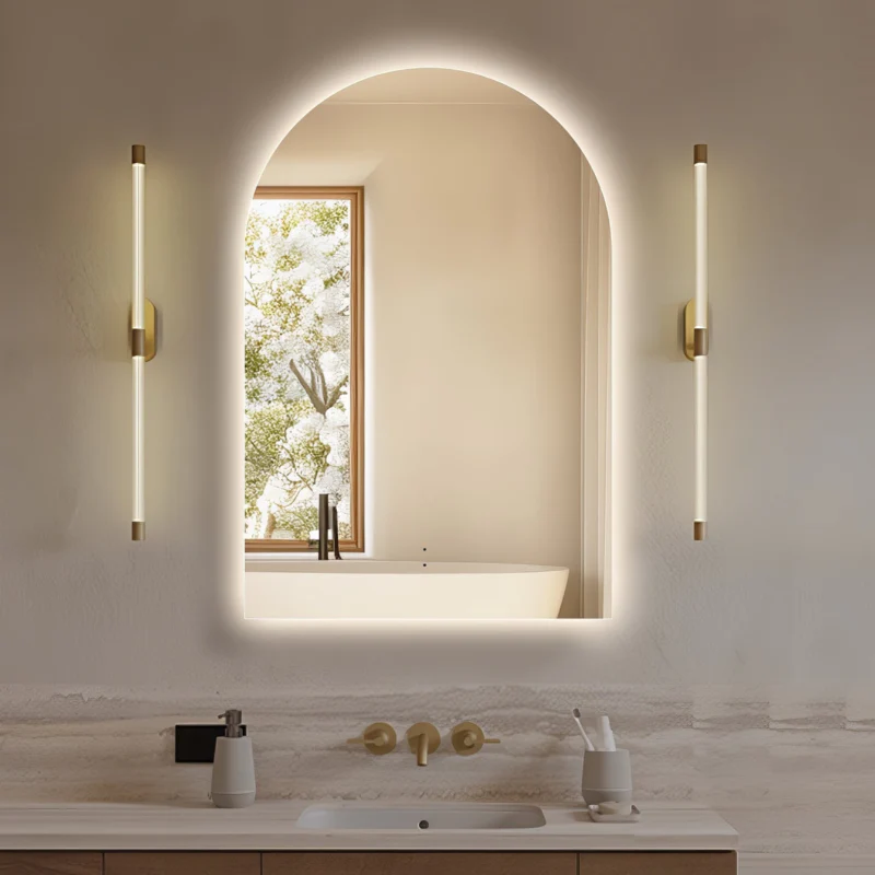 Arched Touchless 600 x 900 LED Mirror - Three Light Temperatures - Image 2
