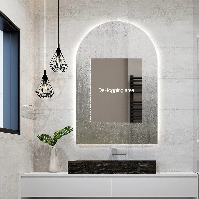 Arched Touchless 600 x 900 LED Mirror - Three Light Temperatures - Image 8