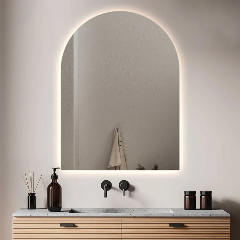 Arched Touchless 750 x 1000 LED Mirror - Three Light Temperatures