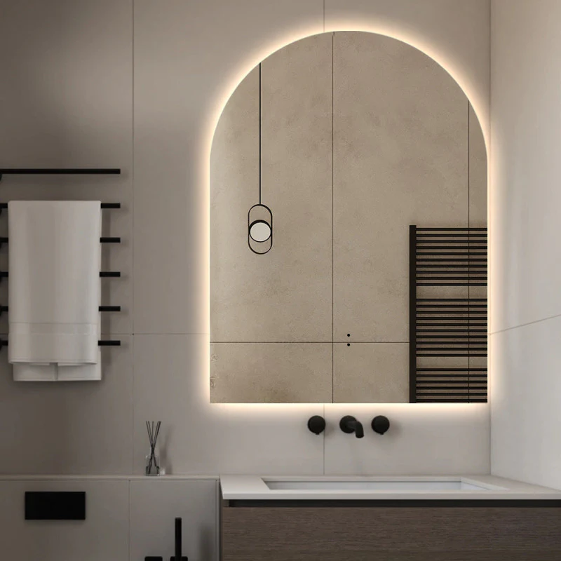 Arched Touchless 750 x 1000 LED Mirror - Three Light Temperatures - Image 2