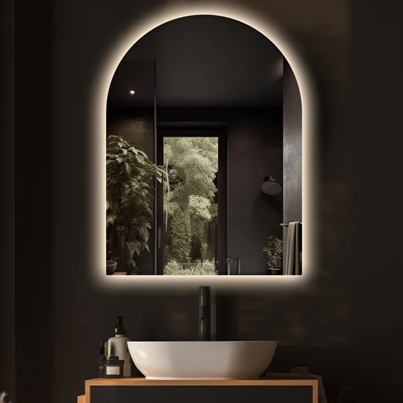 Arched Touchless 750 x 1000 LED Mirror - Three Light Temperatures - Image 5
