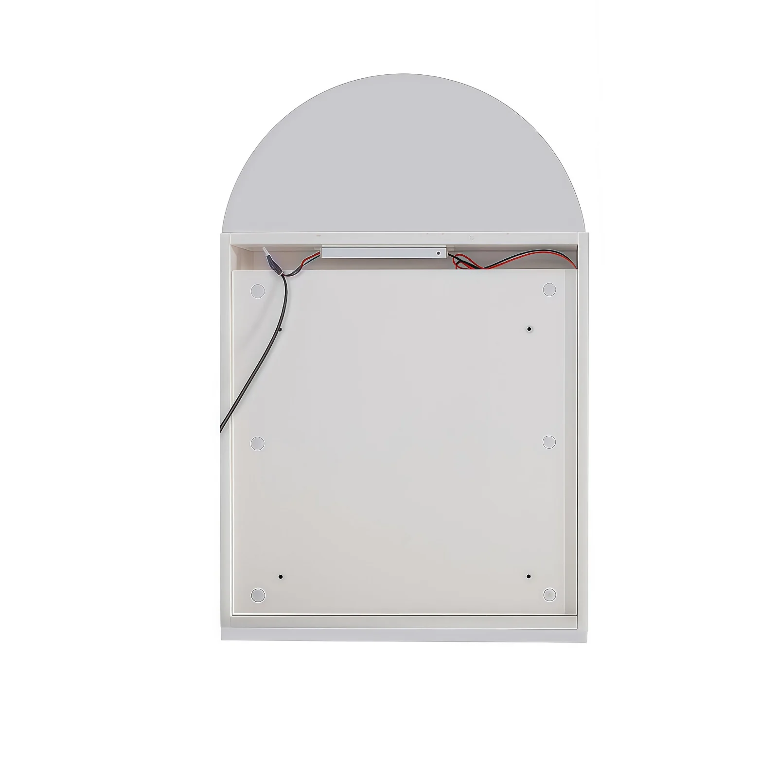 Arched Touchless LED 600 x 900 Matte White Shaving Cabinet - Image 5