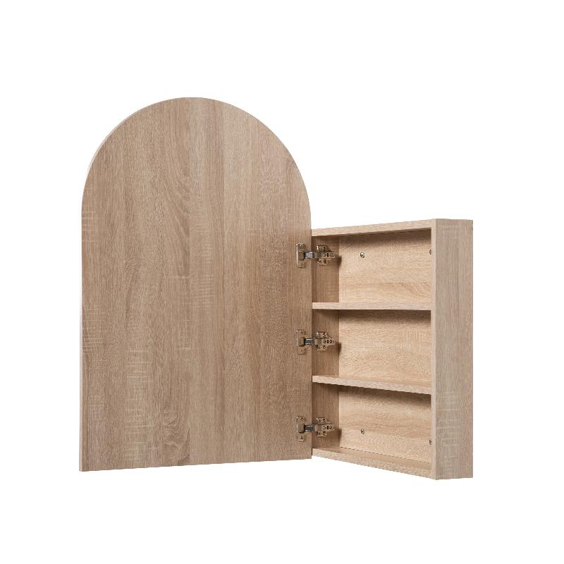 Arched White Oak Shaving Cabinet - Image 3