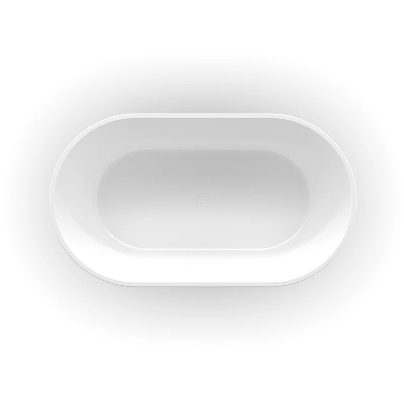 Aria 1400mm Oval Freestanding Bath Tub - Image 2