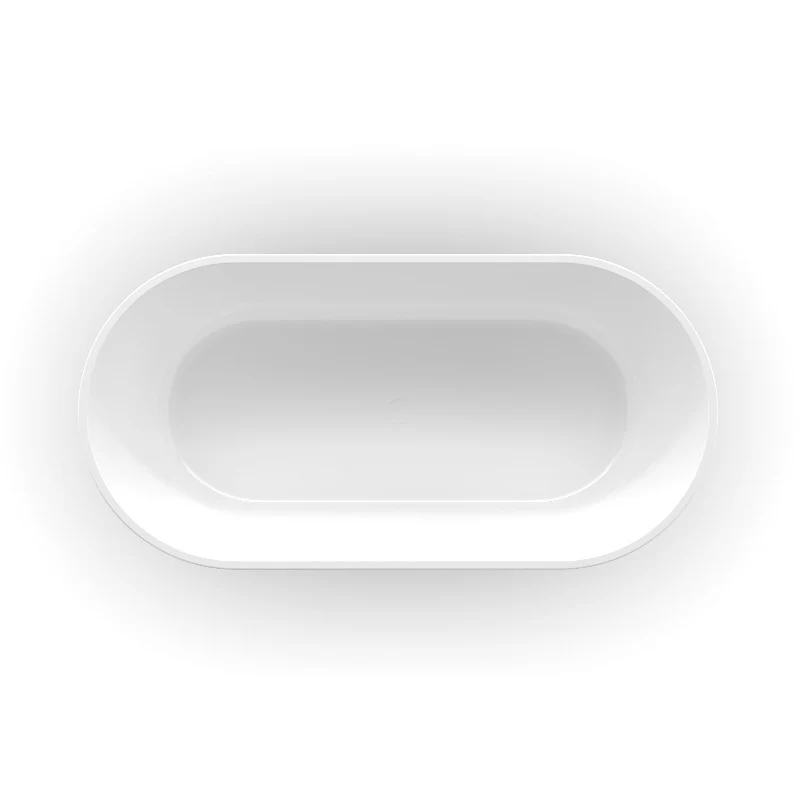 Aria 1600mm Oval Freestanding Bath Tub - Image 3