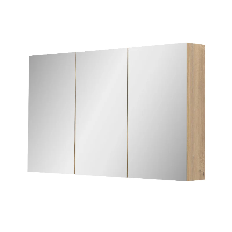 Avia 1200mm Natural Oak Shaving Cabinet