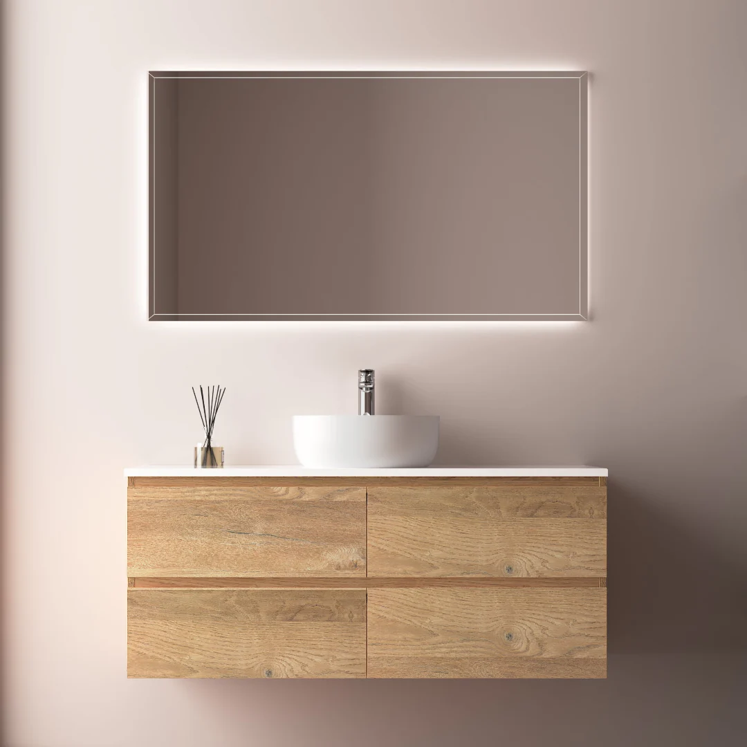 Avia 1200mm Natural Oak Wall Hung Vanity