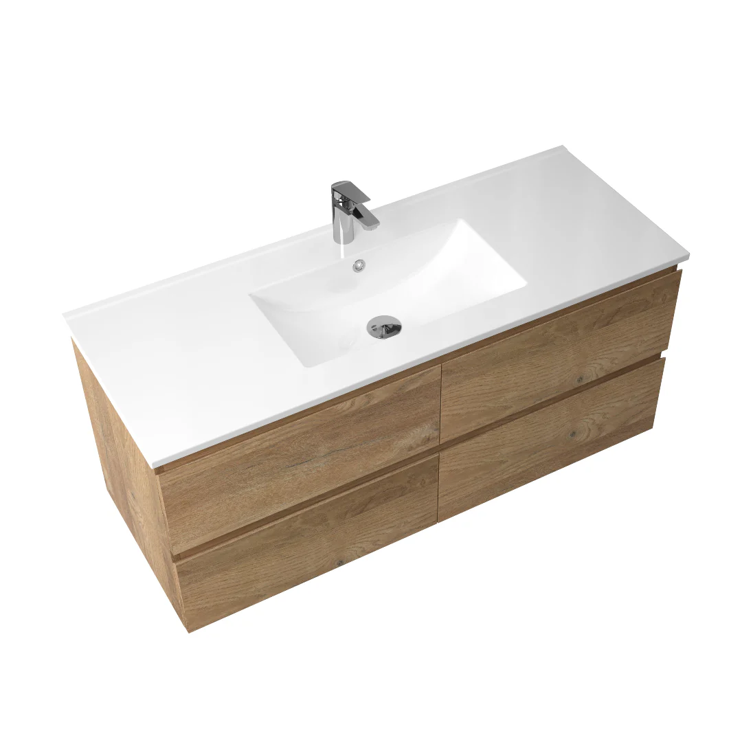 Avia 1200mm Natural Oak Wall Hung Vanity - Image 5