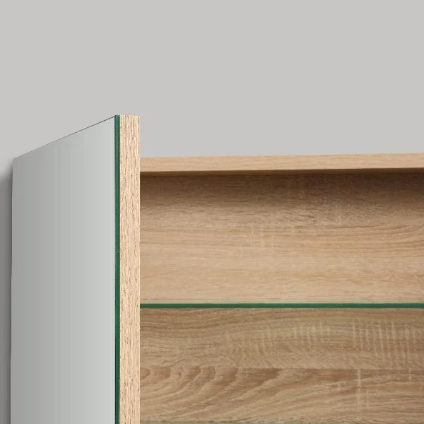 Avia 600mm White Oak Shaving Cabinet - Image 7