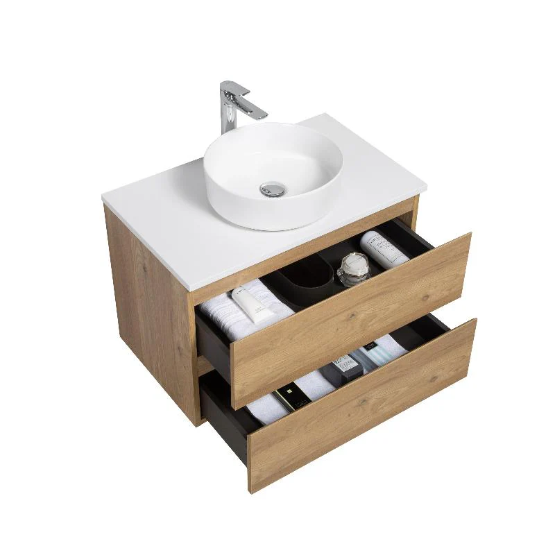 Avia 750mm Natural Oak Wall Hung Vanity - Image 3