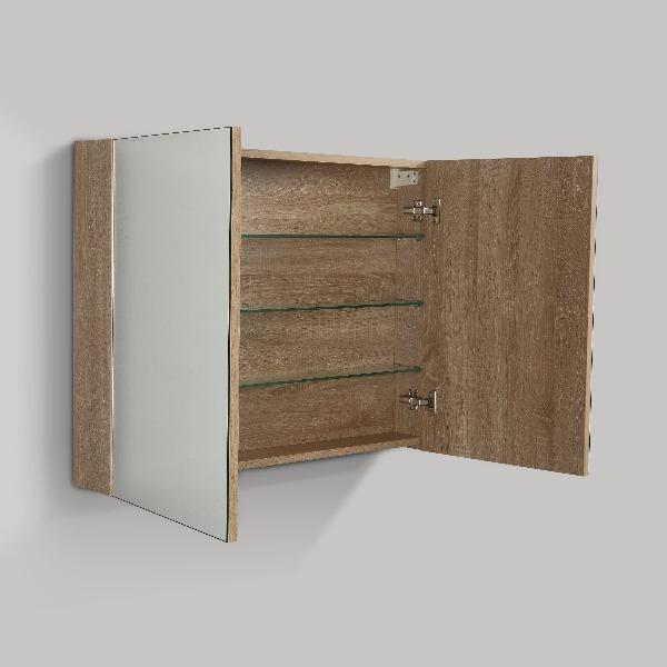 Avia 750mm White Oak Shaving Cabinet - Image 2