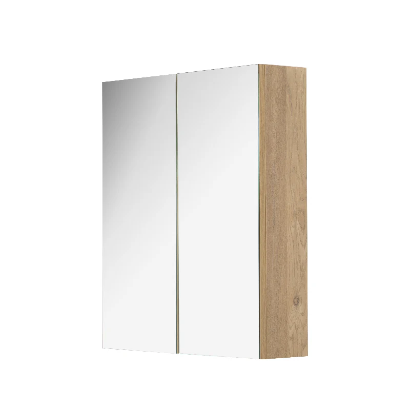 Avia 600mm Natural Oak Shaving Cabinet