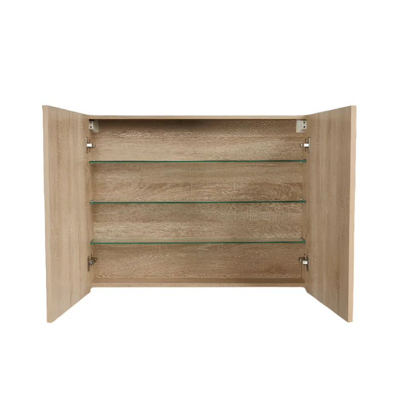 Avia 900mm Natural Oak Shaving Cabinet - Image 3