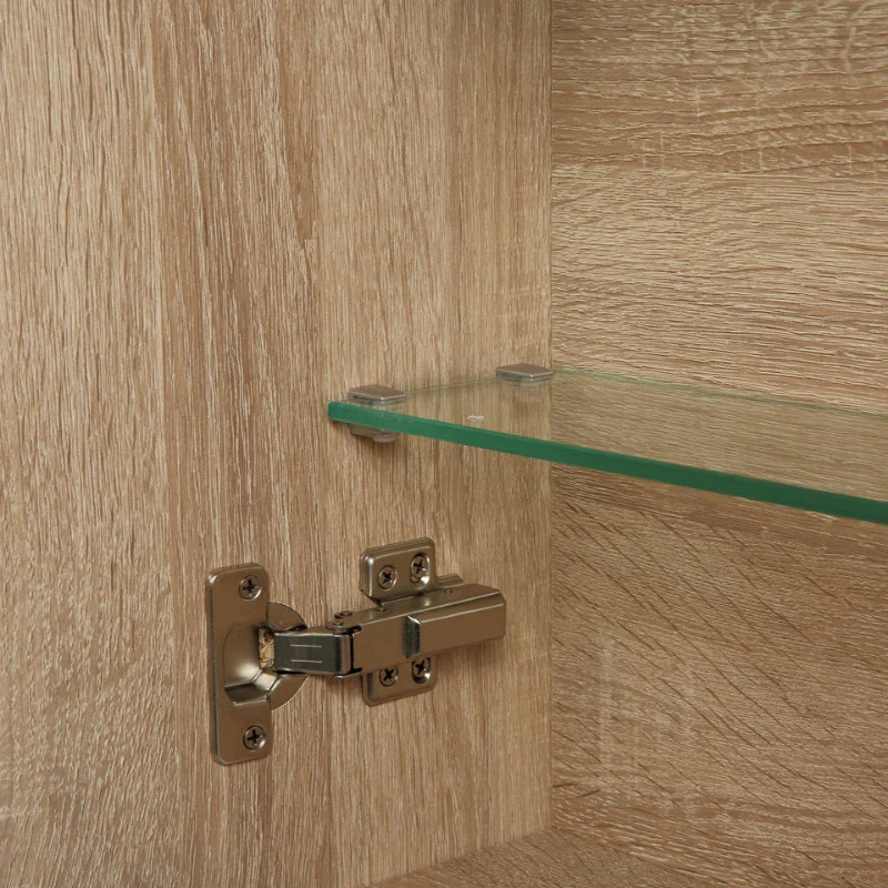 Avia 900mm Natural Oak Shaving Cabinet - Image 4