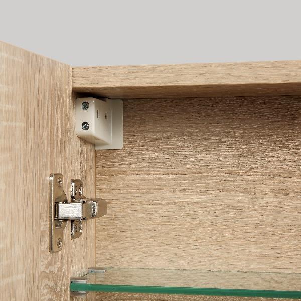 Avia 900mm White Oak Shaving Cabinet - Image 6