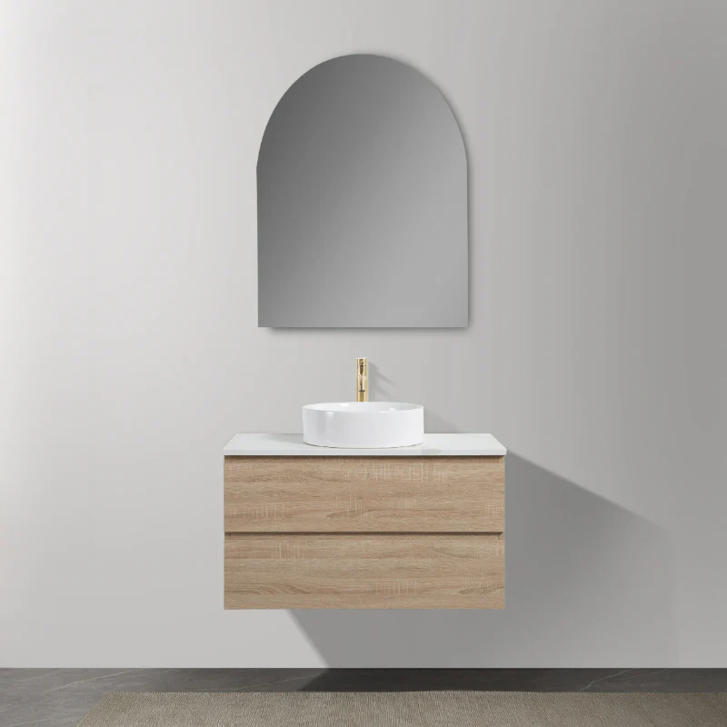 Avia 900mm White Oak Wall Hung Vanity - Image 3