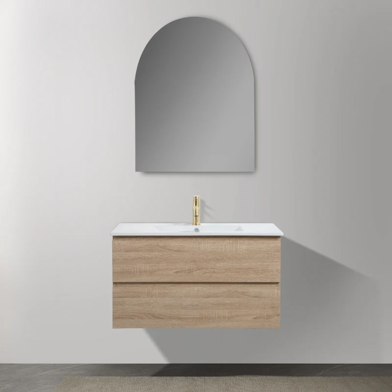 Avia 900mm White Oak Wall Hung Vanity - Image 6