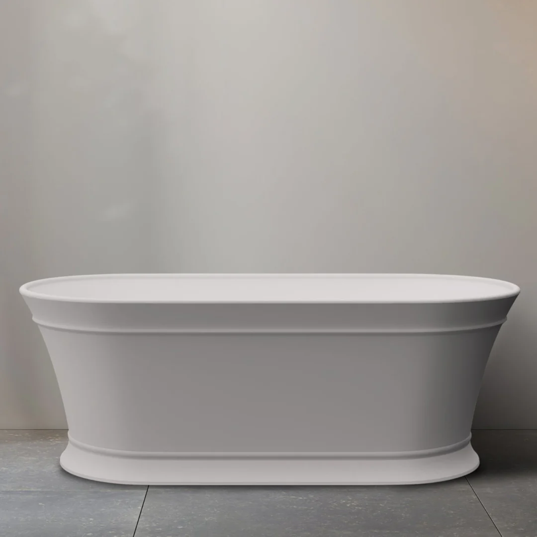 Balmoral Hampton 1500mm Gloss White Oval Freestanding Bath