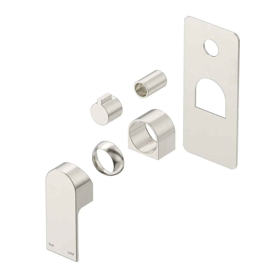 Beki Brushed Nickel Shower Mixer Diverter - 1P - Trim Kit Only - Image 2
