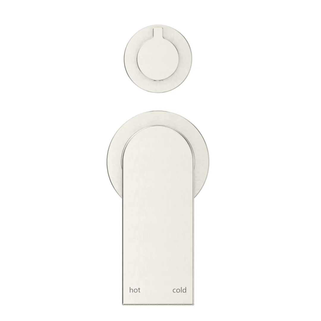 Beki Brushed Nickel Shower Mixer Diverter - 2P - Trim Kit Only - Image 2