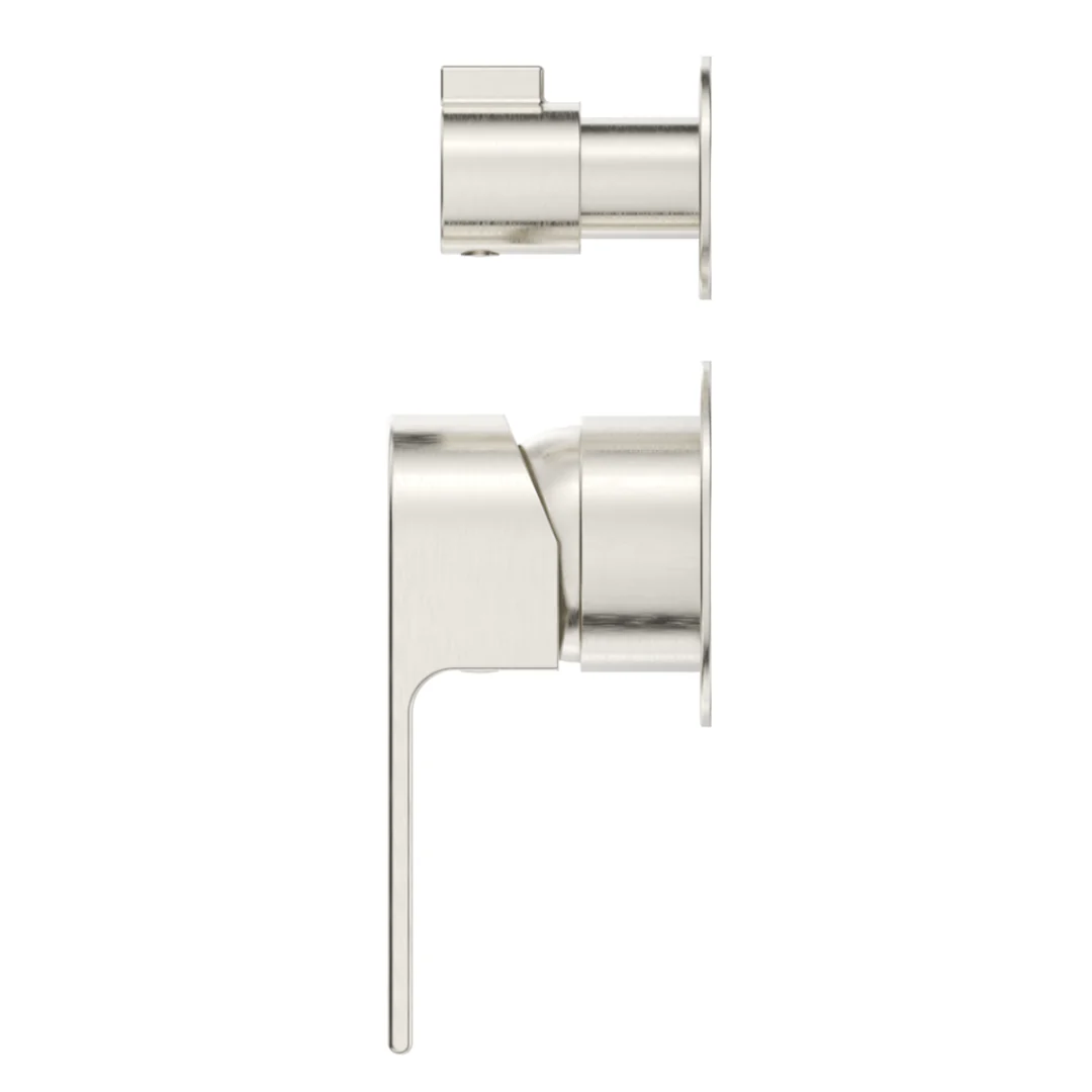 Beki Brushed Nickel Shower Mixer Diverter - 2P - Trim Kit Only - Image 3