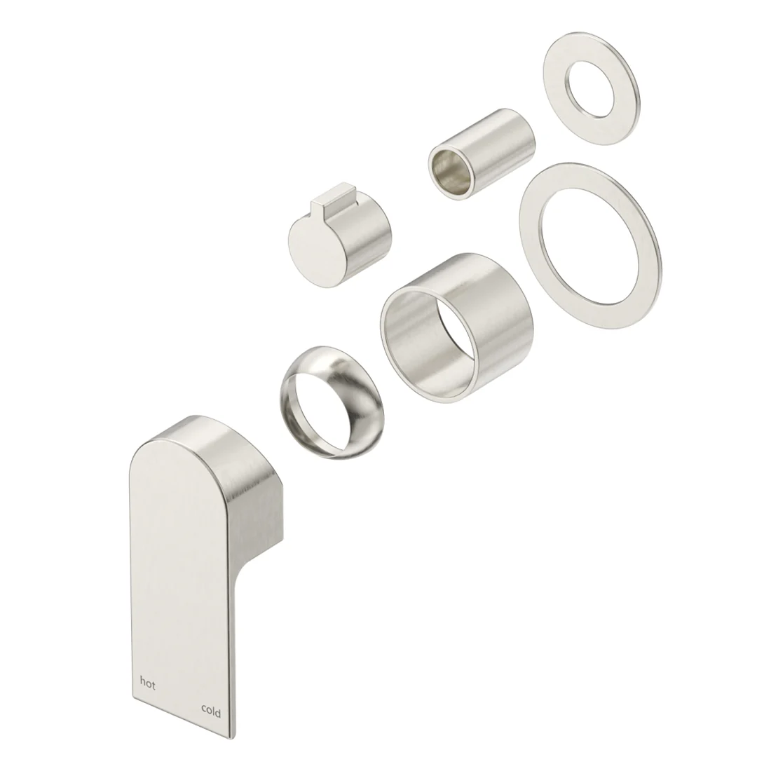 Beki Brushed Nickel Shower Mixer Diverter - 2P - Trim Kit Only - Image 4