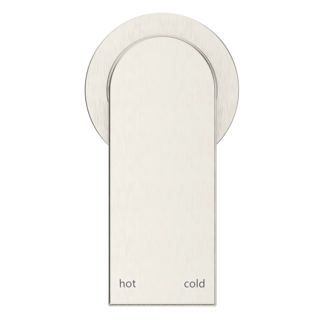 Beki Brushed Nickel Shower Mixer - Round Plate - Trim Kit Only - Image 2