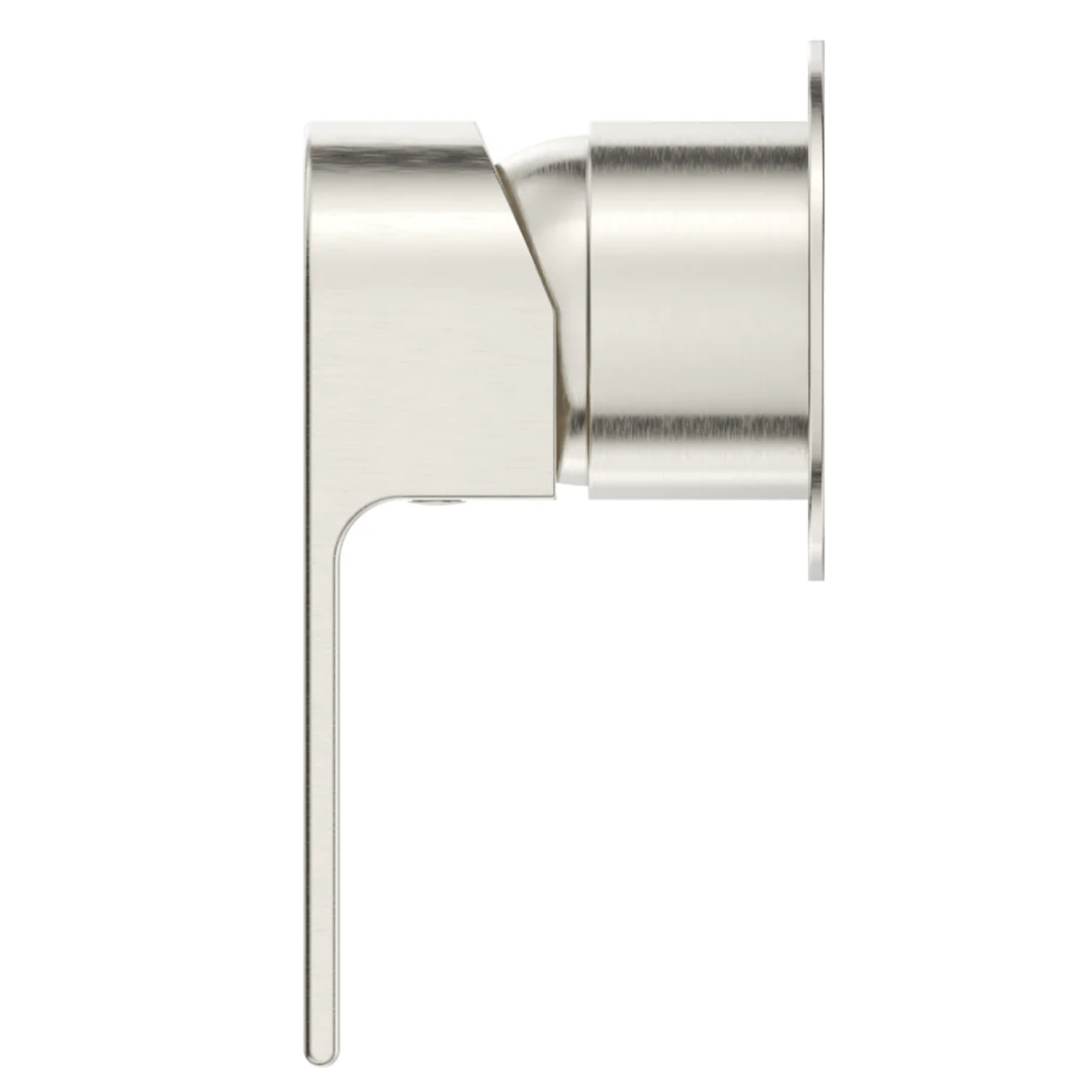 Beki Brushed Nickel Shower Mixer - Round Plate - Trim Kit Only - Image 3
