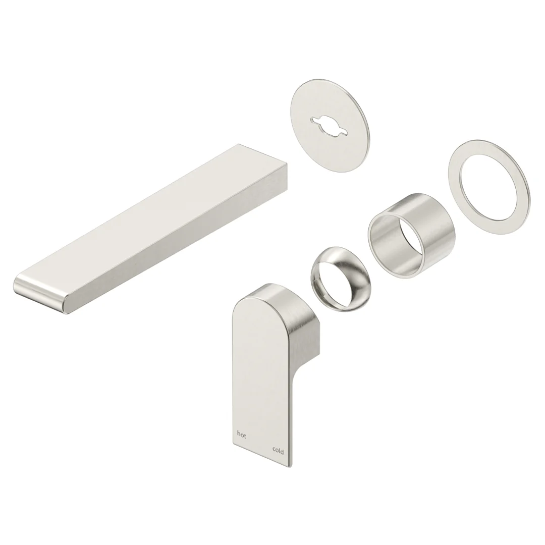 Beki Brushed Nickel Wall-Spout Combo - 2P - Trim Kit Only - Image 4